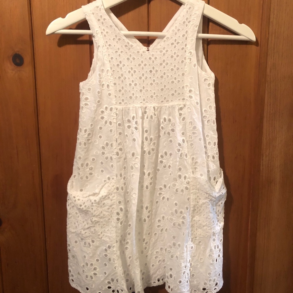Zara’s kids girls dress-white size 8